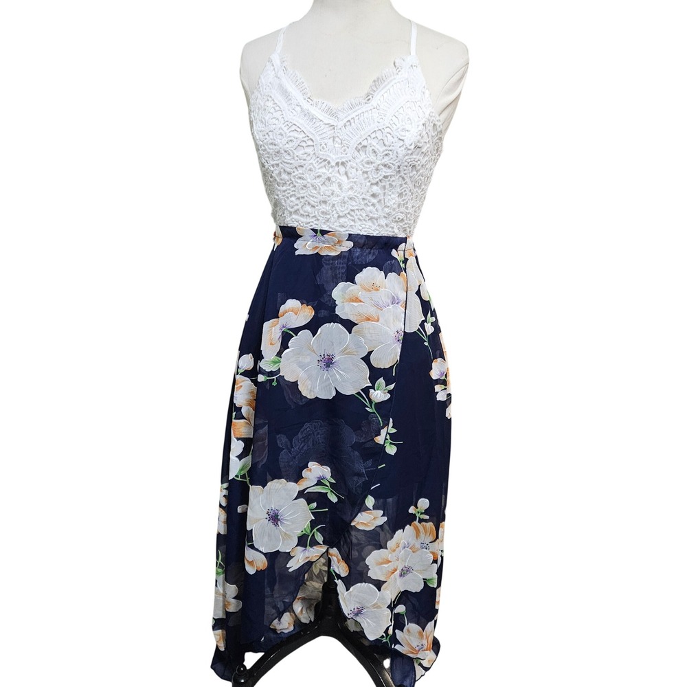 Blooming Jelly Floral Summer Dress Women's Size M‎ *belt missing